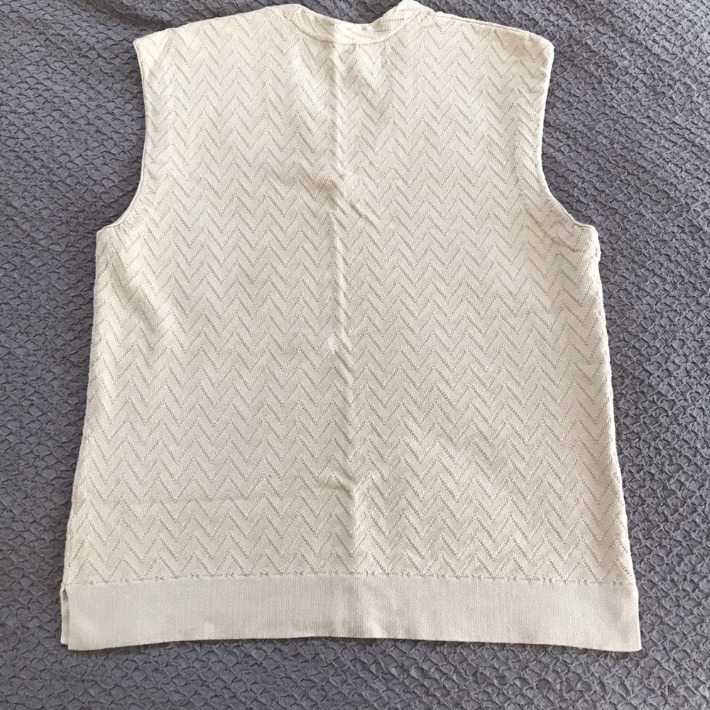 Stunning vintage long sweater and vest set with a chevron knit pattern. EUC - Picture 14 of 16